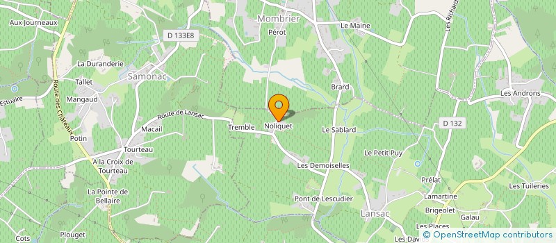 localisation de l'entreprise CAVIEL  LANSAC