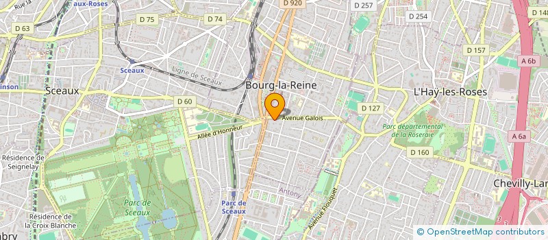 localisation de l'entreprise CAVIER ET FILS à BOURG-LA-REINE