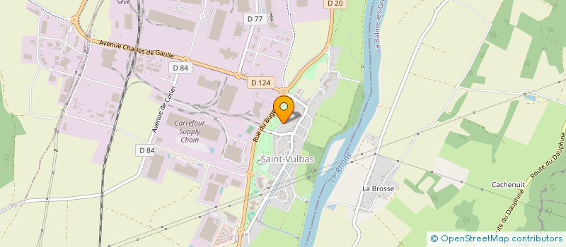 localisation de l'entreprise CAVIFROID à SAINT-VULBAS