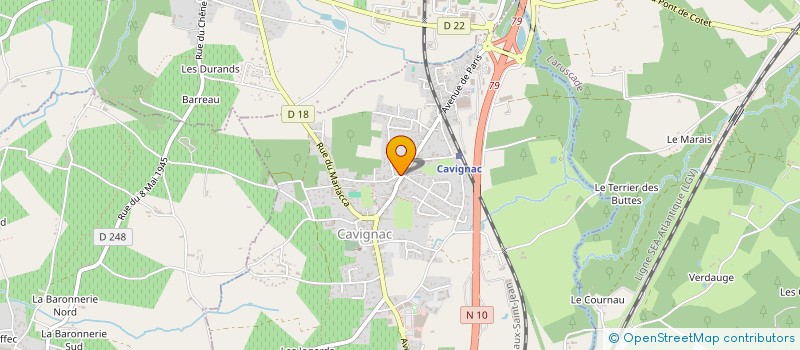 localisation de l'entreprise CAVIGNAC CLUB NORD GIRONDE à CAVIGNAC