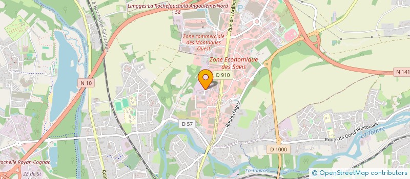 localisation de l'entreprise CAVIGNAC ENROBES à GOND PONTOUVRE