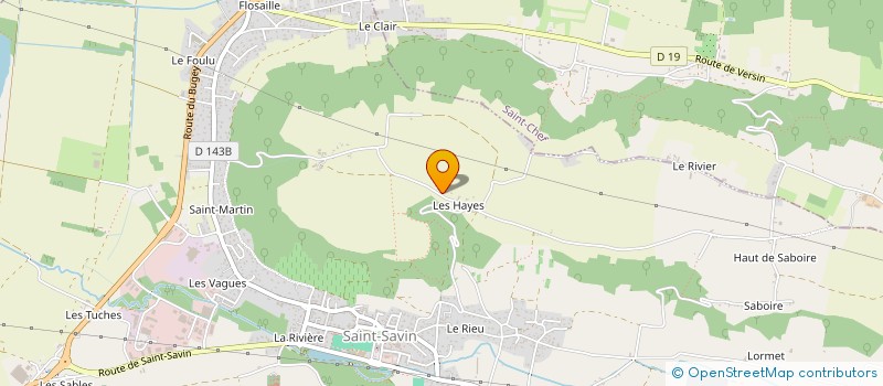 localisation de l'entreprise CAVIJORAT RBC  SAINT-SAVIN