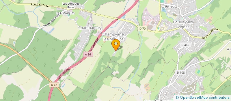 localisation de l'entreprise CAVIL  CHAMPVANS-LES-MOULINS