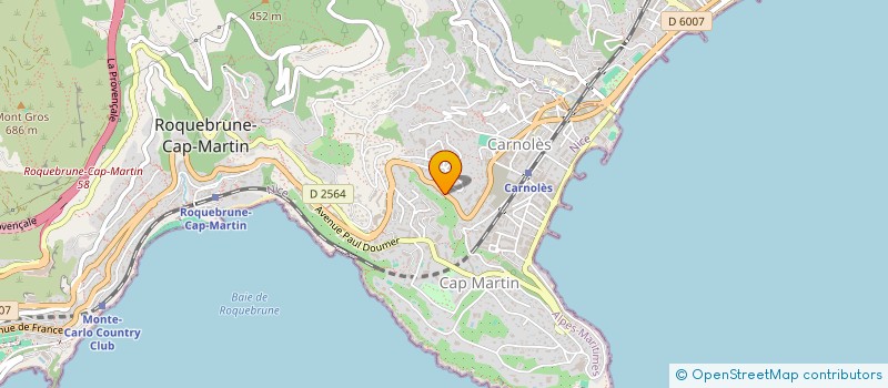 localisation de l'entreprise CAVIMMA à ROQUEBRUNE-CAP-MARTIN