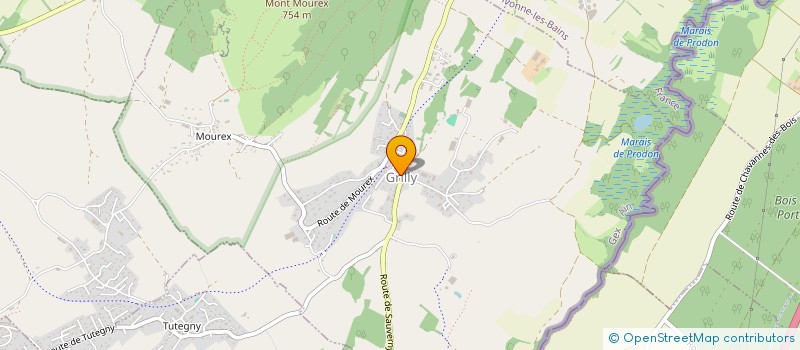 localisation de l'entreprise CAVIN FERMETURE  GRILLY