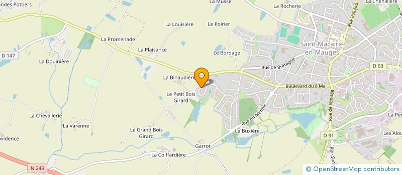 localisation de l'entreprise CAVINELZO à SEVREMOINE