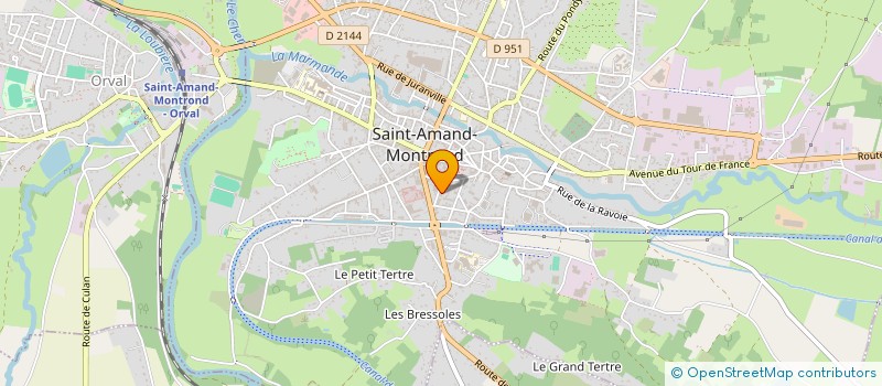 localisation de l'entreprise CAVIPAR  SAINT-AMAND-MONTROND