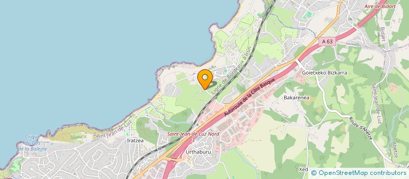 localisation de l'entreprise CAVIVAE à SAINT-JEAN-DE-LUZ