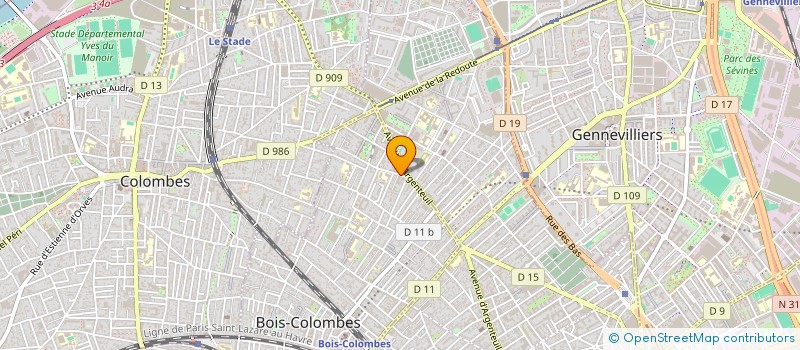 localisation de l'entreprise CAVOH à BOIS COLOMBES