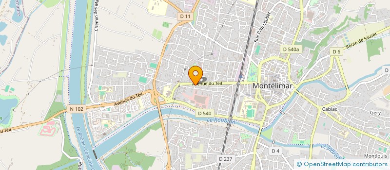 localisation de l'entreprise CAVOLINO IMMOBILIER à MONTELIMAR