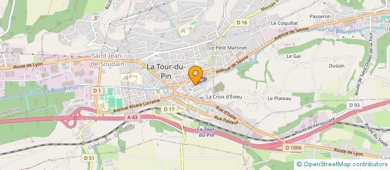 localisation de l'entreprise CAVRO  LA TOUR-DU-PIN