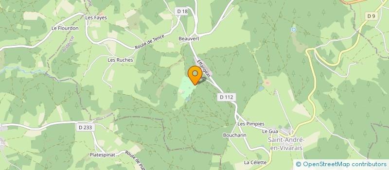 localisation de l'entreprise CAVROY DE MONTIVERT  SAINT-ANDRE-EN-VIVARAIS