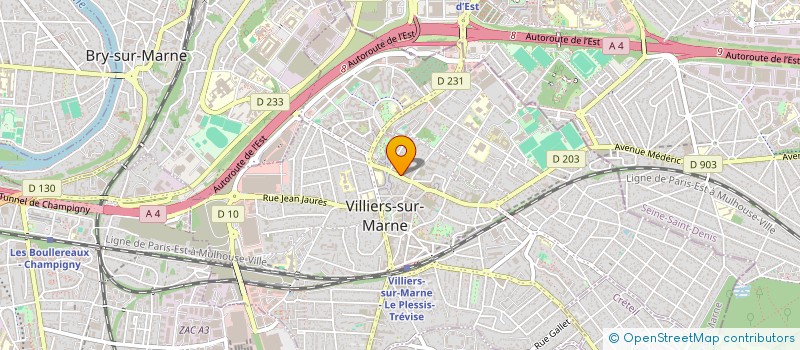 localisation de l'entreprise CAVU-SOFTWARE à VILLIERS-SUR-MARNE