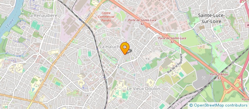 localisation de l'entreprise CAVUS à NANTES