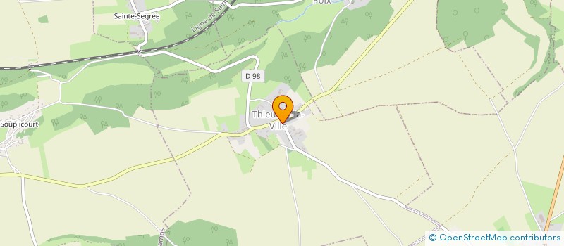 localisation de l'entreprise CAVUSIN  THIEULLOY-LA-VILLE