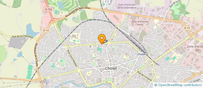 localisation de l'entreprise CAVY à CHOLET