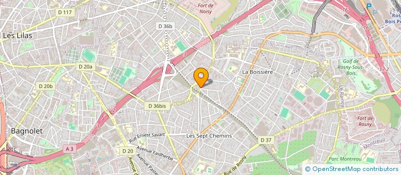 localisation de l'entreprise CAYA-RENOVE à MONTREUIL