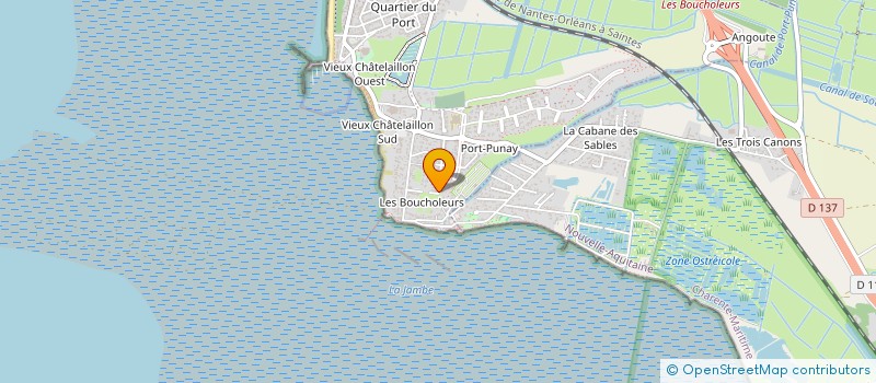 localisation de l'entreprise CAYACOS à CHATELAILLON-PLAGE