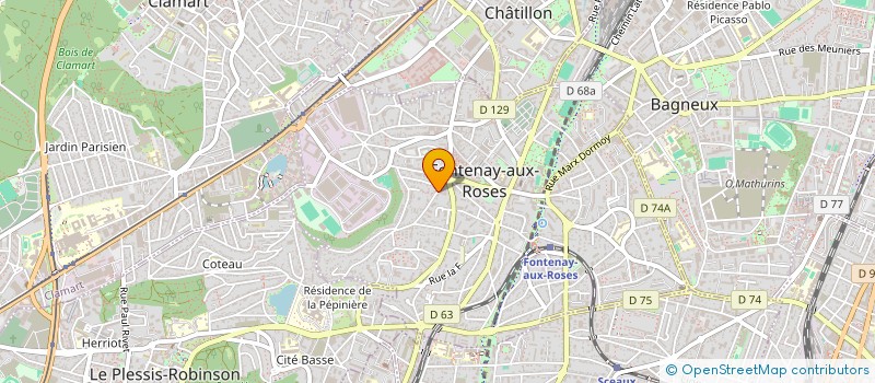 localisation de l'entreprise CAYAK INNOV à FONTENAY-AUX-ROSES