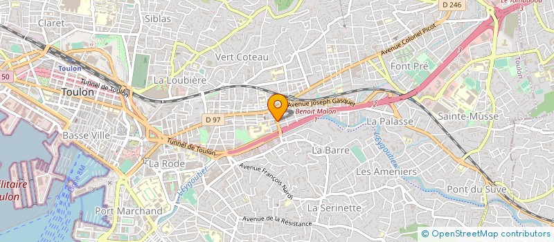 localisation de l'entreprise CAYAR à TOULON