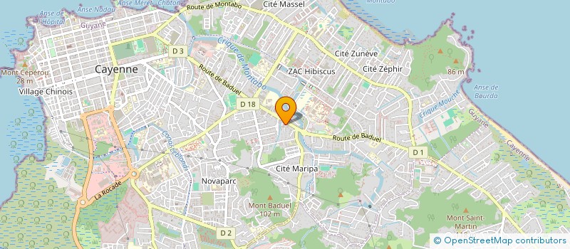 localisation de l'entreprise CAYENIL  CAYENNE