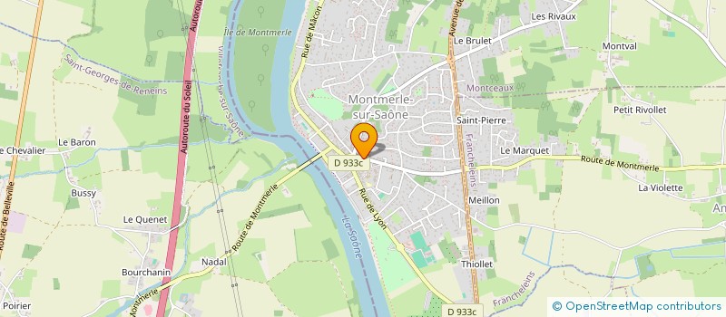 localisation de l'entreprise CAYENNE à MONTMERLE-SUR-SAONE