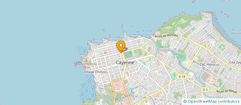 localisation de l'entreprise CAYENNE COMMUNICATIONS MOBILES à CAYENNE