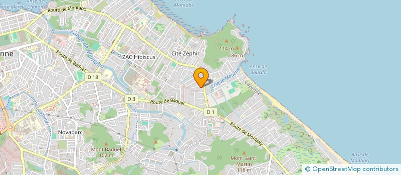 localisation de l'entreprise CAYENNE PRESTIGE à CAYENNE