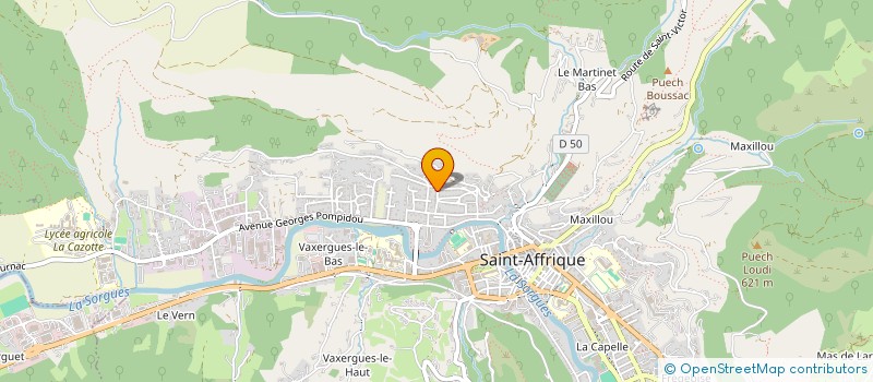 localisation de l'entreprise CAYLUS IMMOBILIER  SAINT-AFFRIQUE