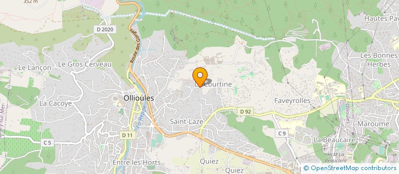 localisation de l'entreprise CAYOL JOSEPH ET GABRIEL  OLLIOULES