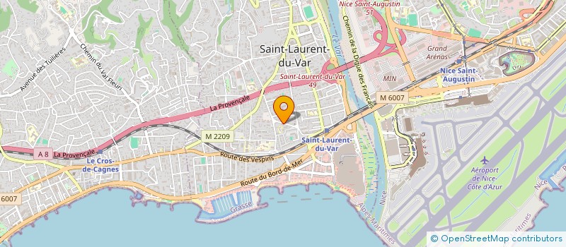 localisation de l'entreprise CAYOR REALISATIONS à SAINT-LAURENT-DU-VAR