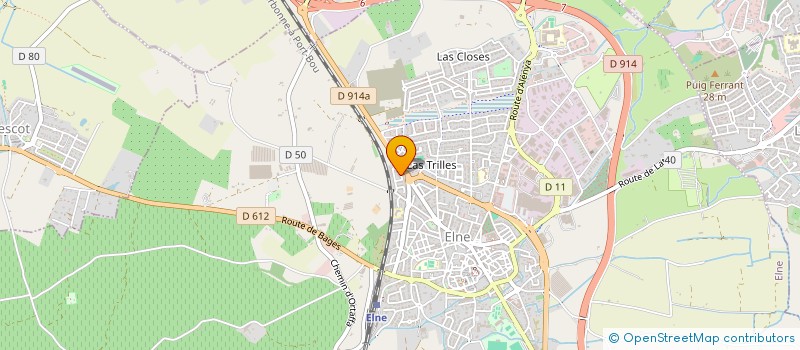 localisation de l'entreprise CAYROL-RICART  ELNE