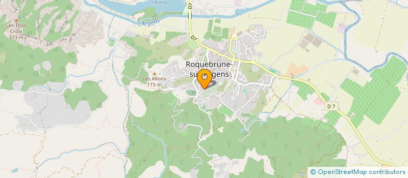 localisation de l'entreprise CAYRON VPC  ROQUEBRUNE-SUR-ARGENS