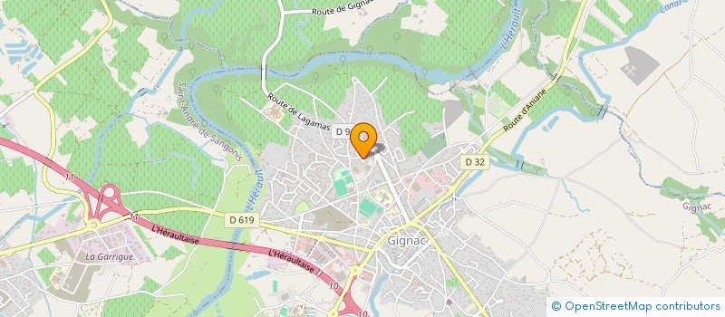 localisation de l'entreprise CAYVA  GIGNAC