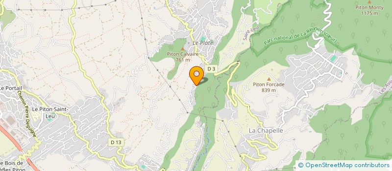 localisation de l'entreprise CAZ.BAT à SAINT-LEU