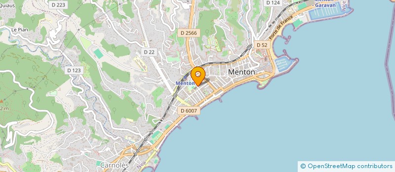 localisation de l'entreprise CAZ BONBON à MENTON