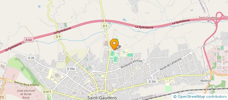 localisation de l'entreprise CAZ OURTIGA  SAINT-GAUDENS