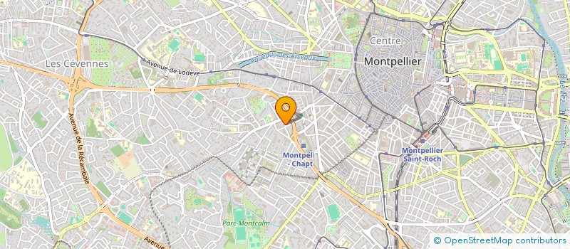 localisation de l'entreprise CAZ SCI à MONTPELLIER