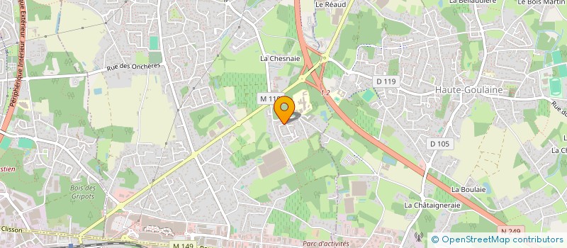 localisation de l'entreprise CAZA  BASSE-GOULAINE