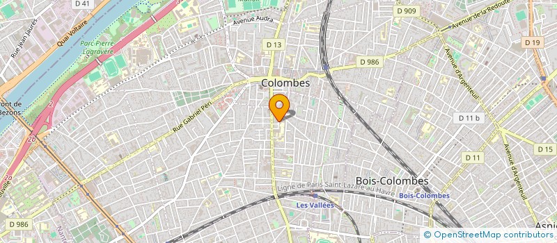 localisation de l'entreprise CAZA-PIZZA à COLOMBES