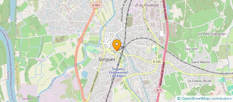 localisation de l'entreprise CAZA PIZZA  SORGUES