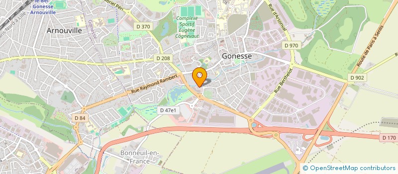 localisation de l'entreprise CAZA ROZY  GONESSE