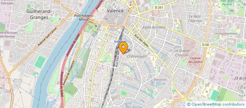 localisation de l'entreprise CAZAL - LAMARIE à VALENCE