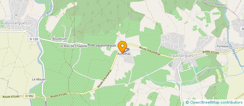 localisation de l'entreprise CAZALET MICHAEL  ARPAILLARGUES-ET-AUREILLAC