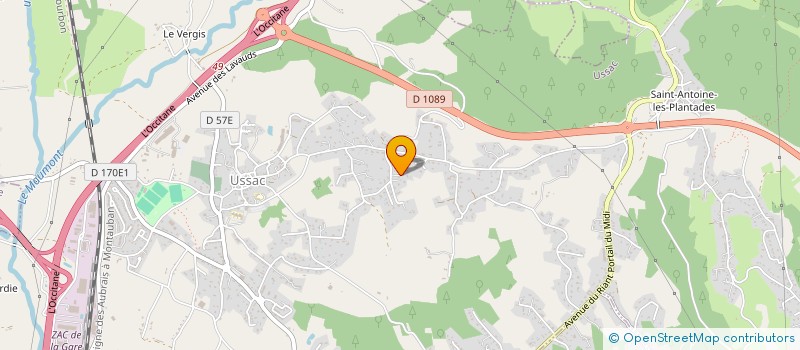 localisation de l'entreprise CAZALIS  USSAC
