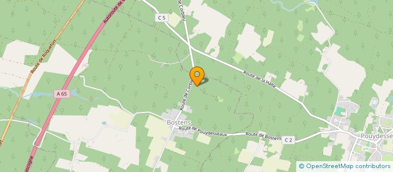 localisation de l'entreprise CAZALIS ZINGUERIE  BOSTENS