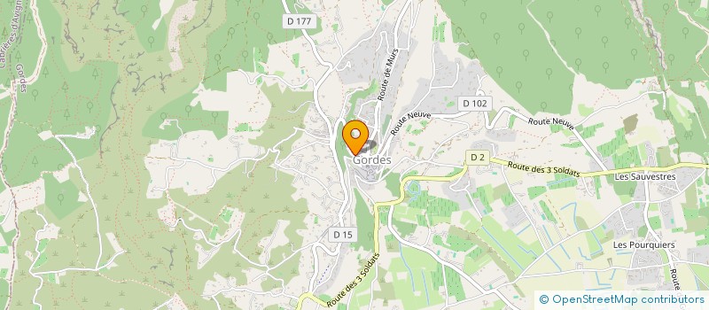 localisation de l'entreprise CAZALS AL PUECH  GORDES