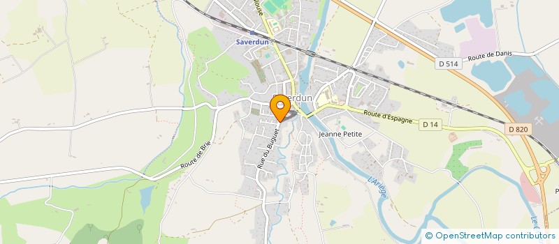 localisation de l'entreprise CAZALS ET FILS à SAVERDUN