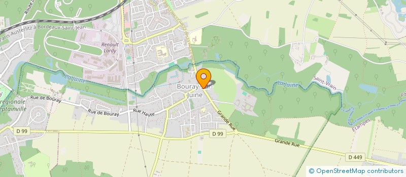 localisation de l'entreprise CAZALS LOCATIONS à BOURAY-SUR-JUINE