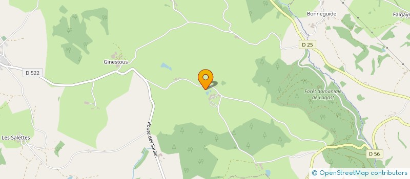 localisation de l'entreprise CAZALS NEGOCE à AURIAC-LAGAST